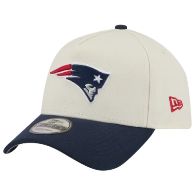 New Era Womens New England Patriots Nfl 9forty A-frame Cap In Chrome/navy