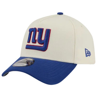 New Era Womens New York Giants Nfl 9forty A-frame Cap In Blue/chrome