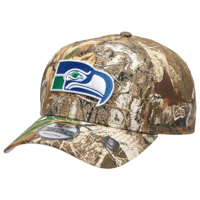New Era Womens Nfl 940 A-frame Realtree Cap In Brown