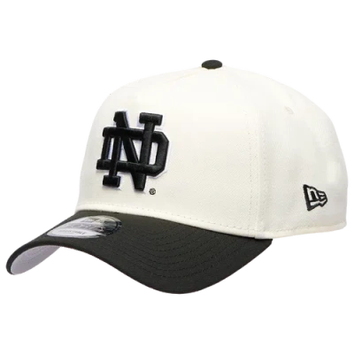 New Era Womens Notre Dame Fighting Irish 9forty A-frame Chrome Cap In Black/chrome