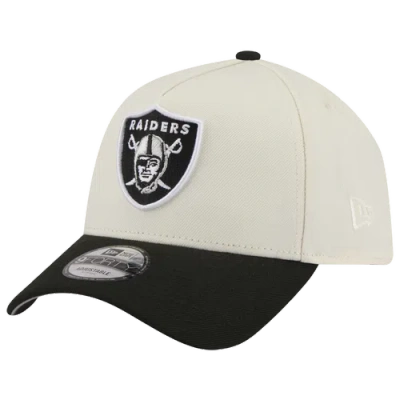New Era Womens Oakland Raiders Nfl 9forty A-frame Cap In Chrome/black