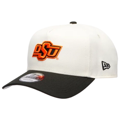New Era Womens Oklahoma State Cowboys 9forty A-frame Chrome Cap In White