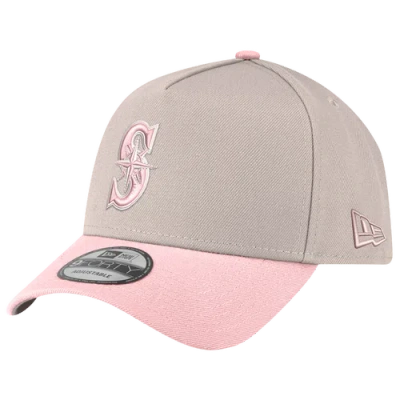 New Era Womens Seattle Mariners Mariners 940af Cap In Silver/pink