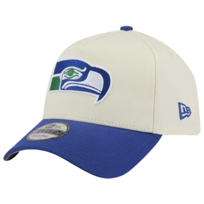 New Era Womens Seattle Seahawks Nfl 9forty A-frame Cap In Blue/chrome