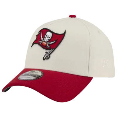 New Era Womens Tampa Bay Buccaneers Nfl 9forty A-frame Cap In Chrome/red