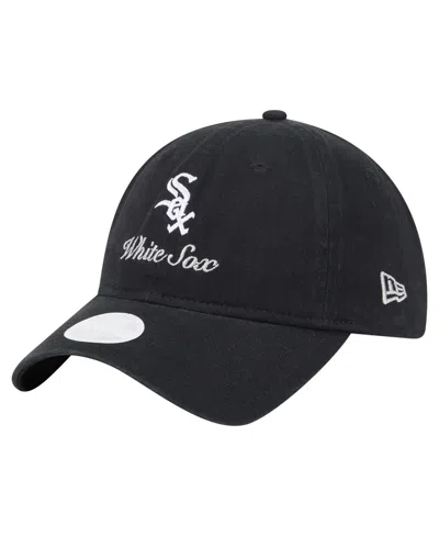 New Era Women'sâ Black Chicago White Sox Preppy Team 9twenty Adjustable Hat