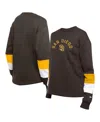 New Era Women's Brown San Diego Padres Game Day Color Pullover Sweatshirt In Brown