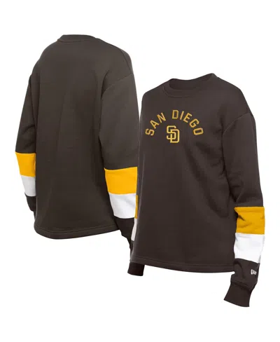 New Era Women's Brown San Diego Padres Game Day Color Pullover Sweatshirt