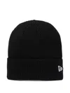 New Era Wool Knit Beanie In Black