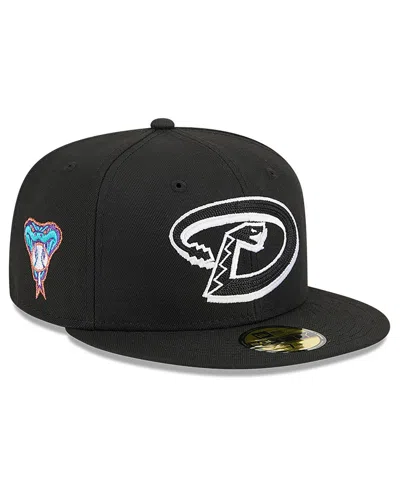 New Era X Alpha Industries Men's Black Arizona Diamondbacks 59fifty Fitted Hat In Brown