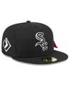 New Era X Alpha Industries Men's Black Chicago White Sox 59fifty Fitted Hat In Black