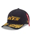 New Era X Alpha Men's Industries Black New York Jets A-frame 9forty Adjustable Hat In Black