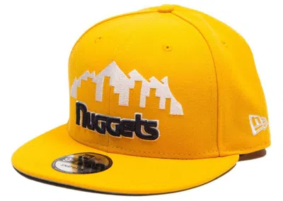 Pre-owned New Era X Bait Denver Nuggets Alt A 9fifty Snapback Cap In Gold