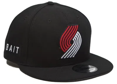 Pre-owned New Era X Bait Portland Trail Blazers Otc 9fifty Snapback Cap In Black