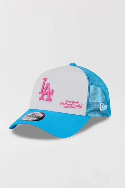 New Era X Big League Chew La Dodgers Trucker Hat In White, Men's At Urban Outfitters In Blue