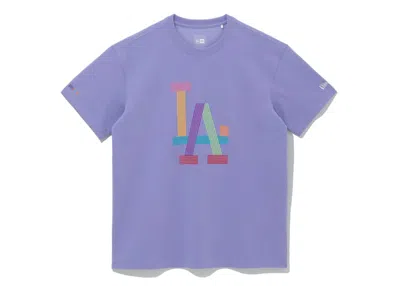 Pre-owned New Era X Bts X Mlb Dynamite Los Angeles Dogers T-shirt In Lavender