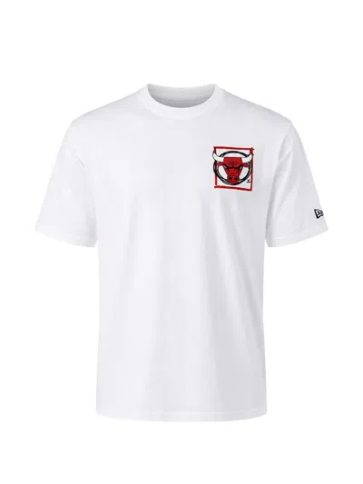 New Era X Chicago Bulls Graphic-print T-shirt In White