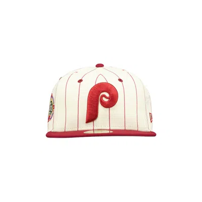 Pre-owned New Era X Diet Starts Monday Philadelphia Phillies Hat 'red Pinstripe' | Men's Size 7.5
