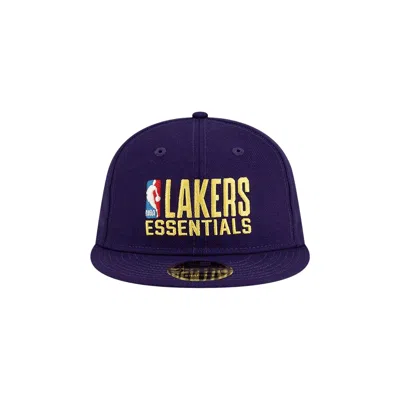 Pre-owned New Era X Fear Of God X Los Angeles Lakers Snapback 'purple' | Men's Size Onesize