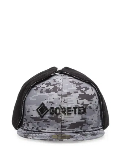 New Era X Gore-tex  Grey Camo Dogear 59fifty Fitted Cap In Black