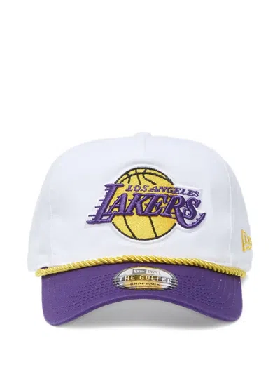 New Era X Los Angeles Lakers Nba Golfer Cap In White