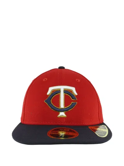 New Era X Mlb 59fifty Minnesota Twins Cap In Red