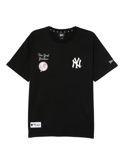 New Era X Mlb Logoed T-shirt In Black