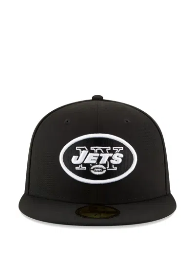 New Era X New York Jets 59fifty Embroidered Cap In Black