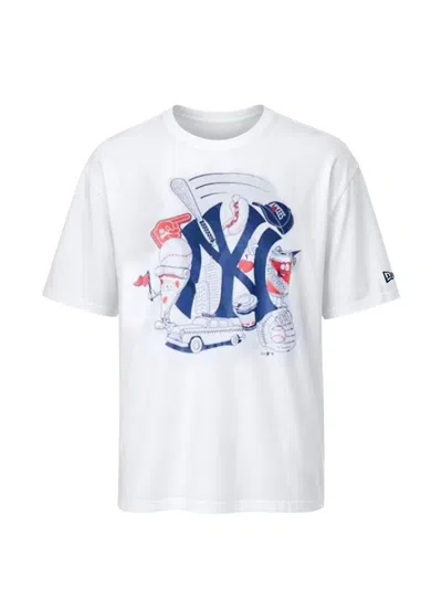 New Era X New York Yankees Graphic-print T-shirt In White