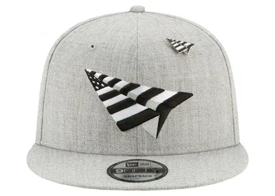 Pre-owned New Era X Paper Planes Grey Boy Crown 9fifty Snapback Hat In Heather Grey