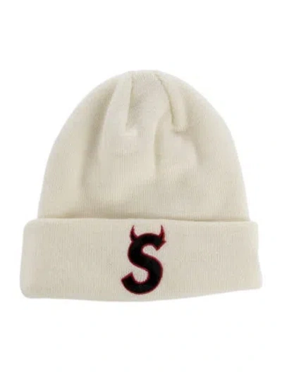 Pre-owned New Era X Supreme S Logo Beanie In Neutral