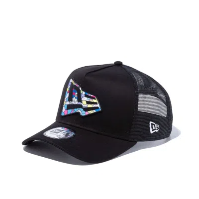 Pre-owned New Era X Takashi Murakami Aframe Trucker Flag 9forty Hat In Black