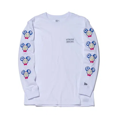 Pre-owned New Era X Takashi Murakami Dob Relaxed Fit Long Sleeve Tee Shirt In White