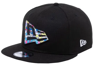Pre-owned New Era X Takashi Murakami Flag 9fifty Hat In Black Rainbow