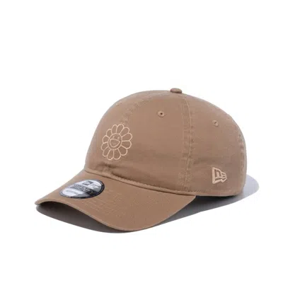 Pre-owned New Era X Takashi Murakami Flower Cloth Strap 9twenty Hat In Beige