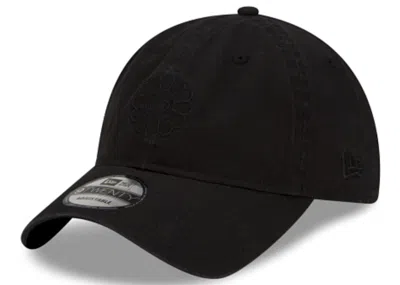 Pre-owned New Era X Takashi Murakami Flower Cloth Strap 9twenty Hat In Black Black