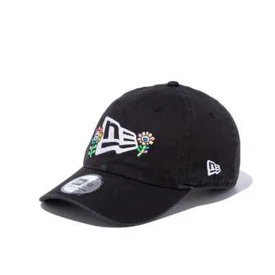 Pre-owned New Era X Takashi Murakami Flower Flag Casual Classic Hat In Black