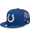 New Era Youth Boys And Girls  Royal Indianapolis Colts Main Trucker 9fifty Snapback Hat In Royal
