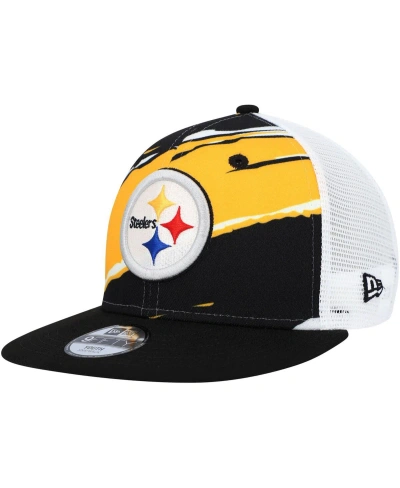 New Era Kids' Youth Boys  Black Pittsburgh Steelers Tear 9fifty Snapback Hat