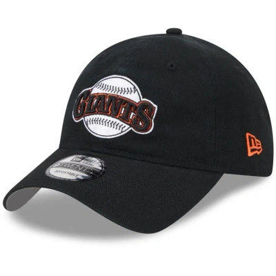 New Era Kids' Youth   Black San Francisco Giants 2024 Batting Practice 9twenty Adjustable Hat