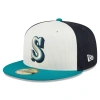 NEW ERA YOUTH NEW ERA  CREAM SEATTLE MARINERS 2024 BATTING PRACTICE 59FIFTY FITTED HAT