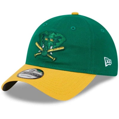 New Era Kids' Youth   Kelly Green Oakland Athletics 2024 Batting Practice 9twenty Adjustable Hat