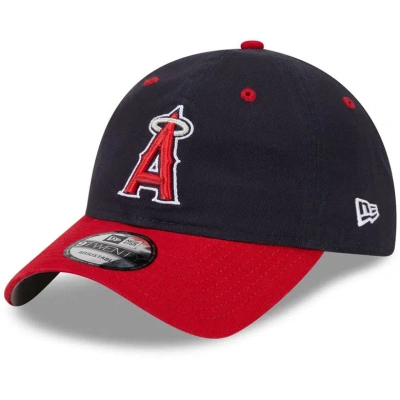 New Era Kids' Youth   Navy Los Angeles Angels 2024 Batting Practice 9twenty Adjustable Hat In Blue