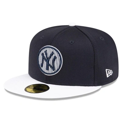 New Era Kids' Youth   Navy New York Yankees 2024 Batting Practice 59fifty Fitted Hat