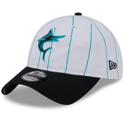 New Era Kids' Youth   White Miami Marlins 2024 Batting Practice 9twenty Adjustable Hat