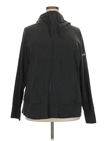 Pre-owned New Era Zip Up Hoodie In Black