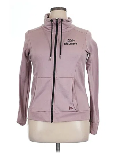 Pre-owned New Era Zip Up Hoodie In Pink