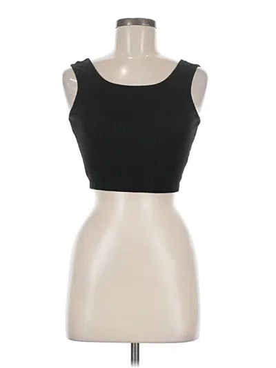 Pre-owned New Fashion Tank Top Black Strapless Neckline Tops