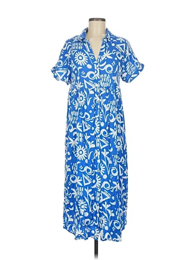 Pre-owned New In Casual Dress In Blue