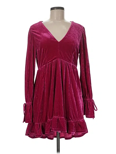 Pre-owned New In Casual Dress In Burgundy